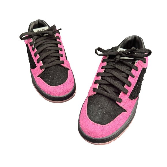 P448 Mason Women's Colorblock Suede Low Top Sneaker Pink/Black, Size 38 NWOB - Picture 3 of 9